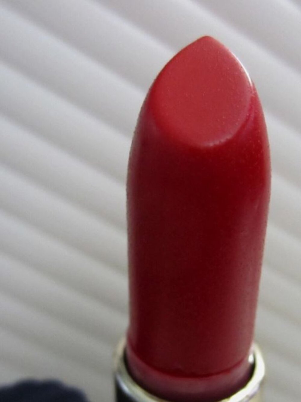 VTG Estee Lauder CLASSIC RED All Day Lipstick - GWP blue ribbed tube - NEW